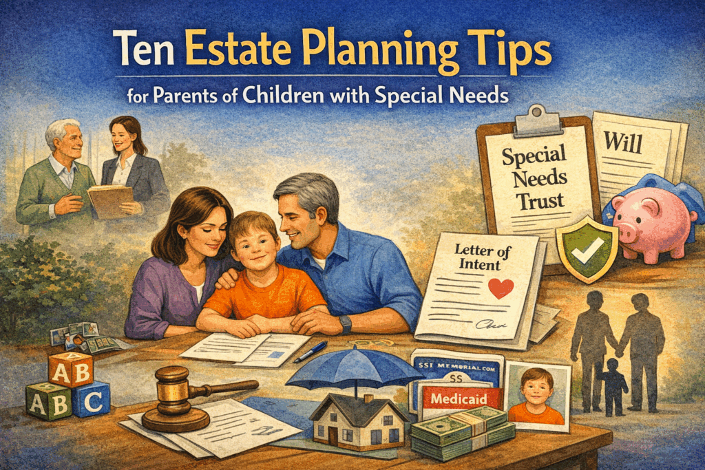 ten estate planning tips for parents of children with special needs