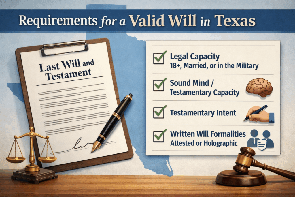 Requirements for a Valid Will in Texas